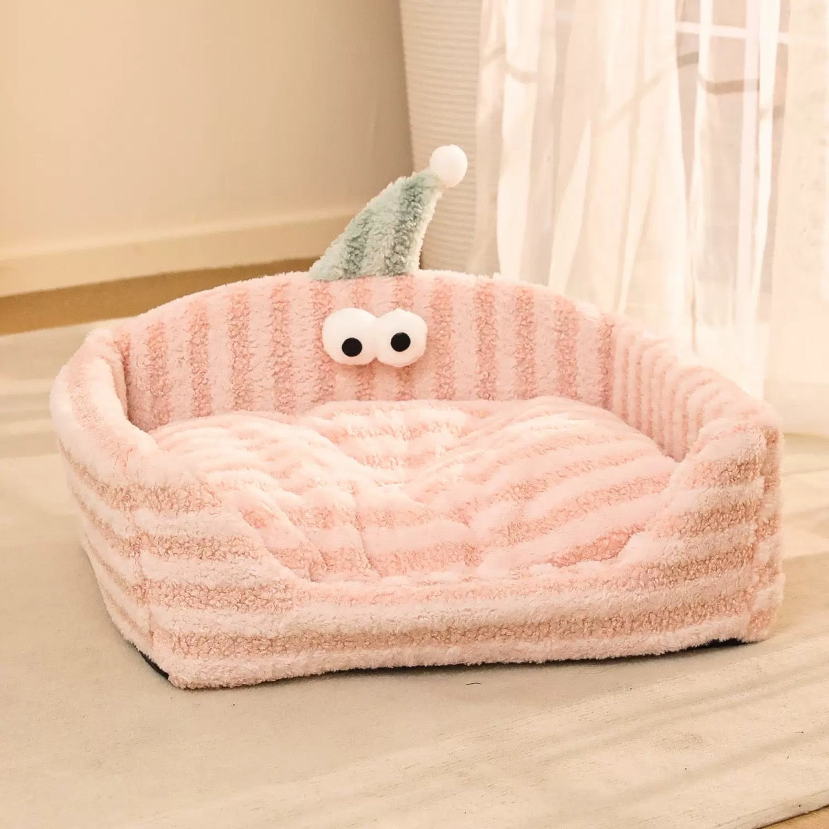 Cute Striped Cat Bed