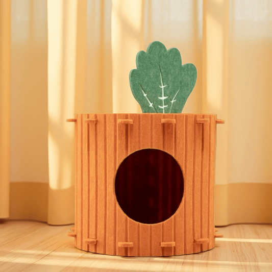 Carrot Cat Bed - PawPaw Palace -