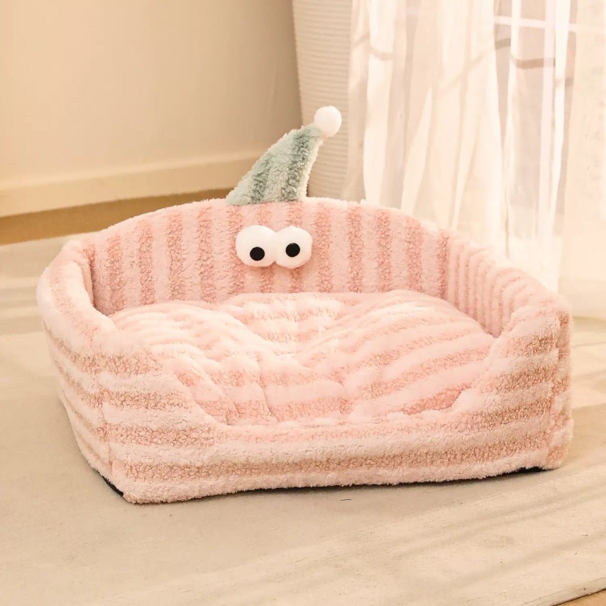 Cute Striped Cat Bed - PawPaw Palace -