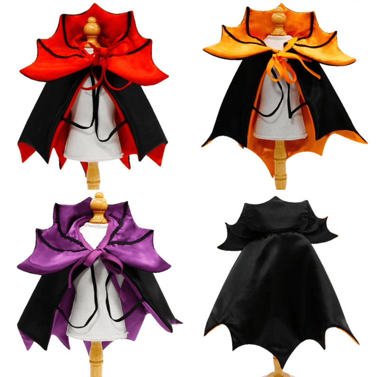 Halloween Vampire Cape for Cats and Dogs - PawPaw Palace - PHA3535S-1