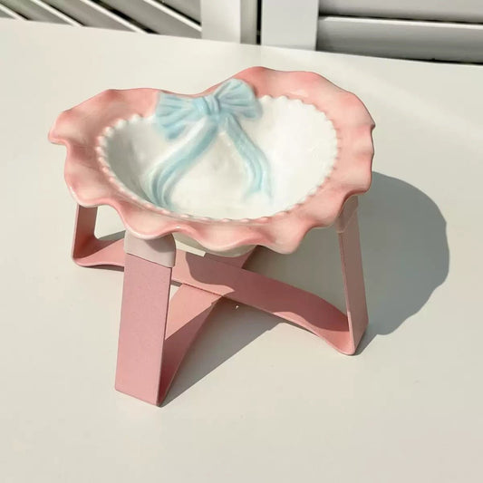 LuvPet Heart Cat Bowl - PawPaw Palace -