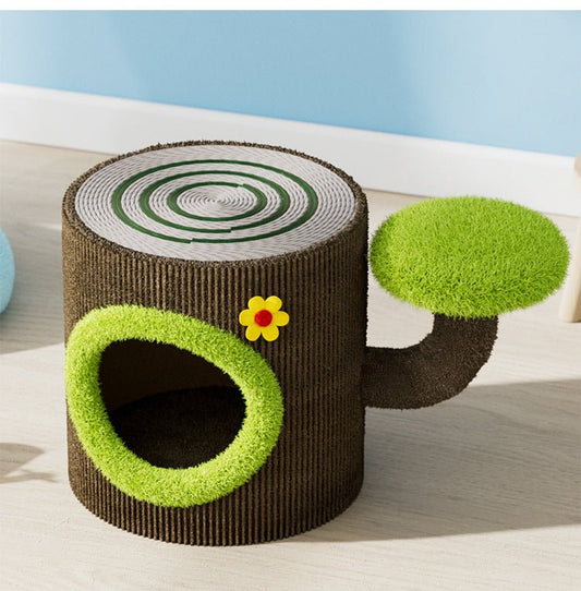 Multi - Level Tree Hole Cat Tree - PawPaw Palace -