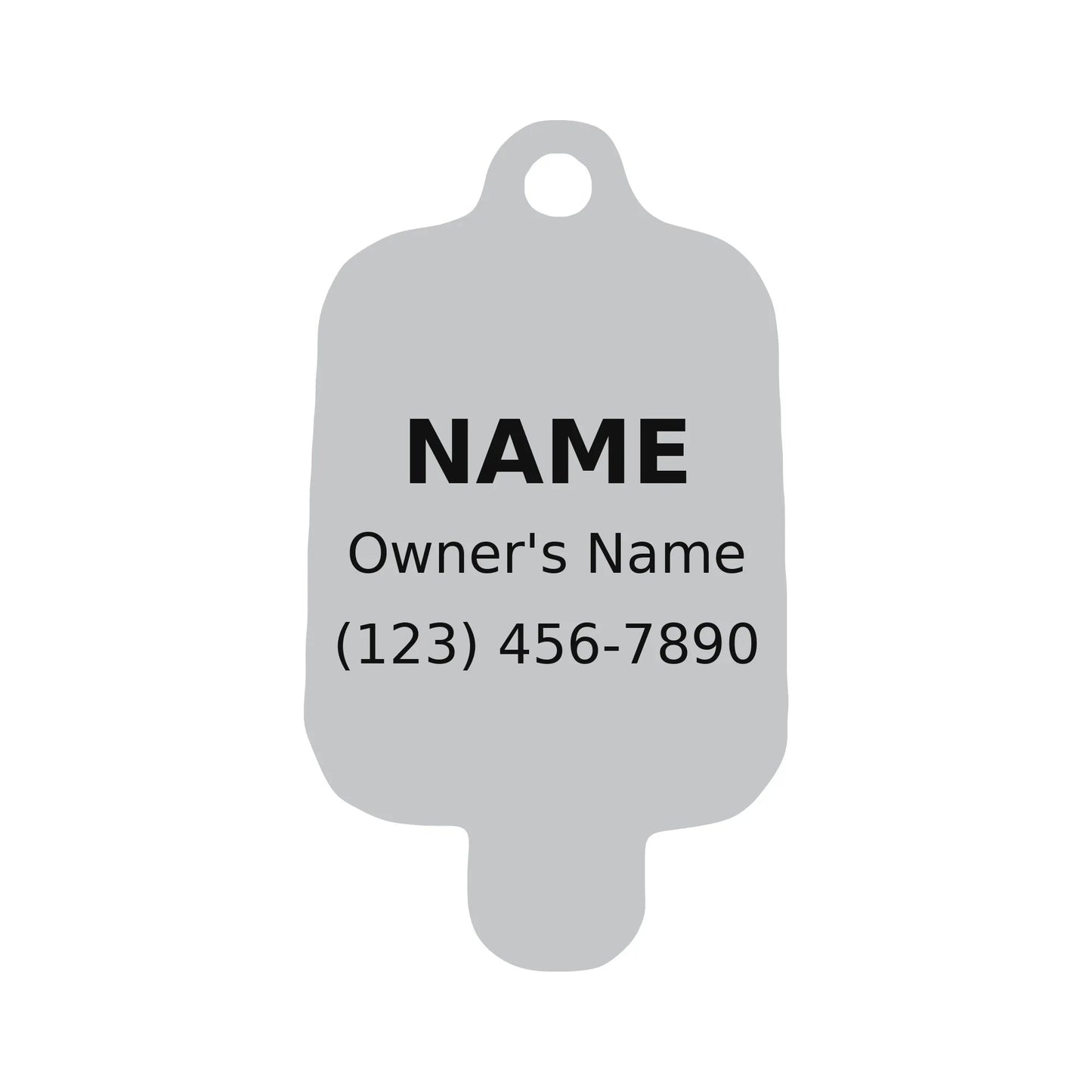 Personalized Ice Pop Pet ID Tag – Custom Engraved Dog & Cat Tag - PawPaw Palace -