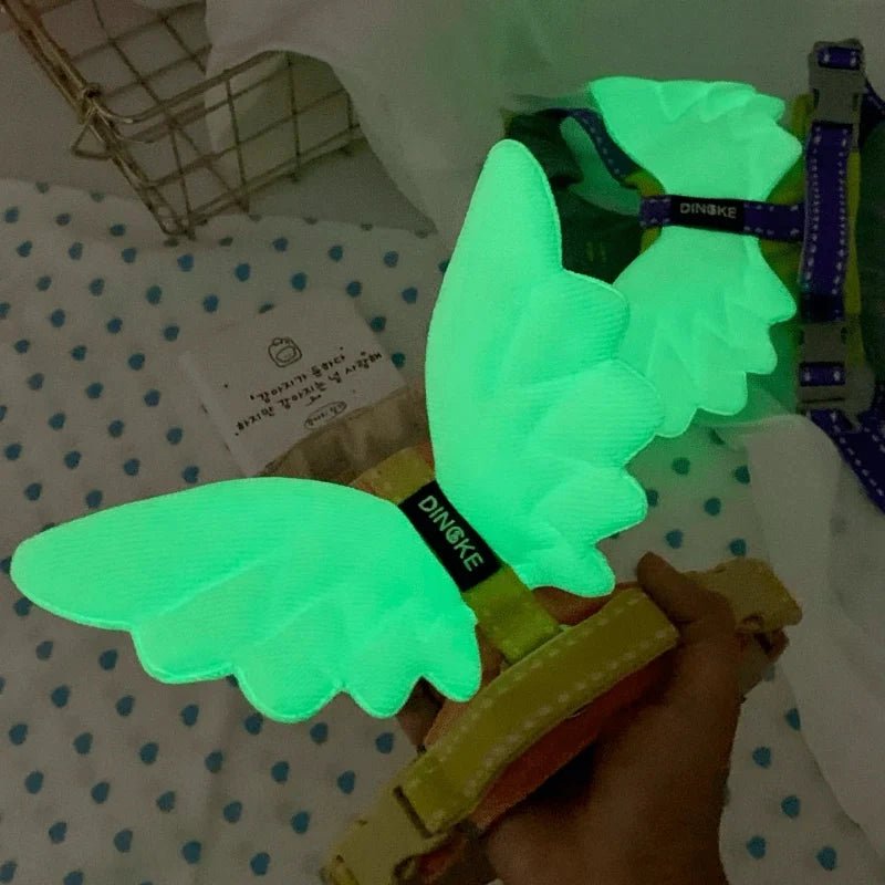 3D Glow Angel Wing Dog Harness & Leash Set - PawPaw Palace - 
