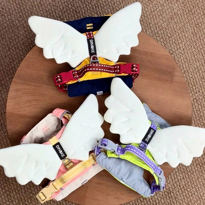 3D Glow Angel Wing Dog Harness & Leash Set - PawPaw Palace - 