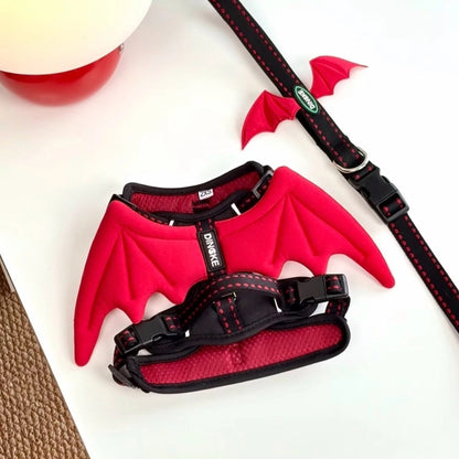 3D Glow Angel Wing Dog Harness & Leash Set - PawPaw Palace - 