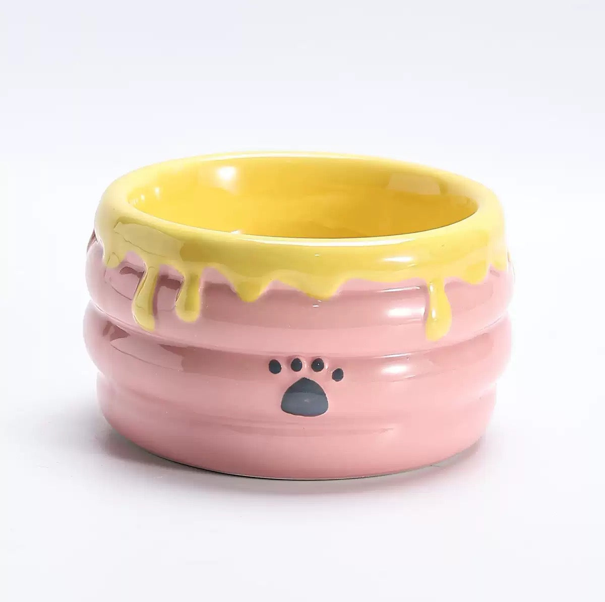 Honey Jar Cat Bowl