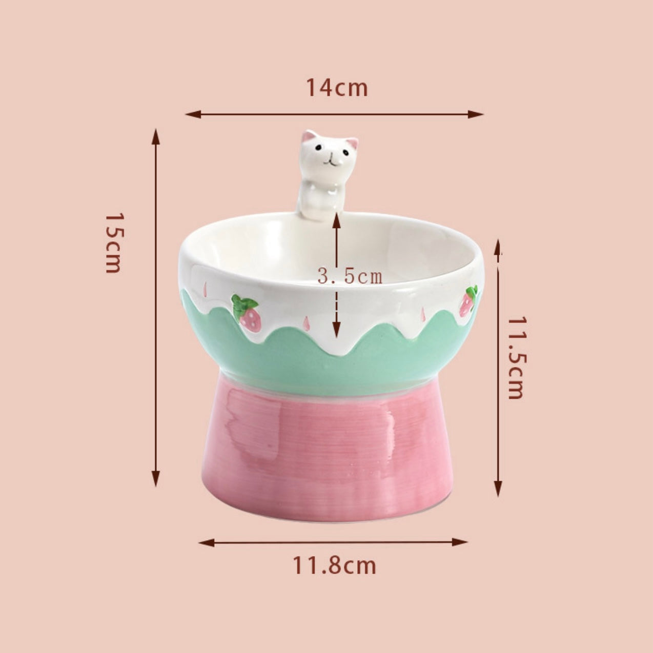Honey Jar Cat Bowl