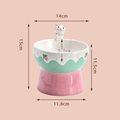 Honey Jar Cat Bowl