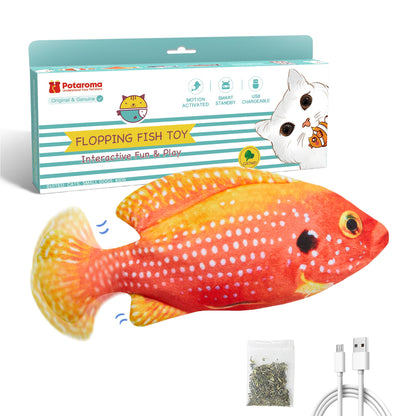 Flopping Fish with Silvervine and Catnip| Cat Toys