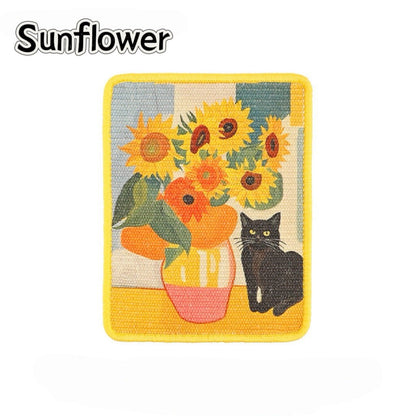 Artistic Wall Cat Scratcher - PawPaw Palace - 