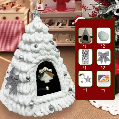 Fully DIY Christmas Tree Cat Bed With Materials - PawPaw Palace - 