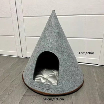 Fully DIY Christmas Tree Cat Bed With Materials - PawPaw Palace - 