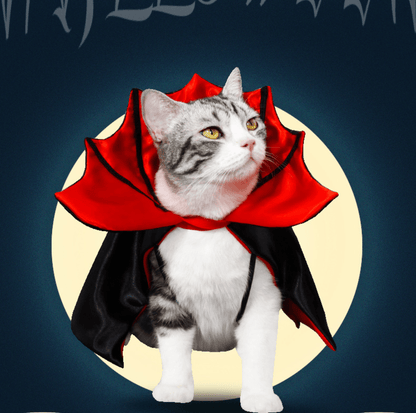 Halloween Vampire Cape for Cats and Dogs - PawPaw Palace - PHA3535S-1