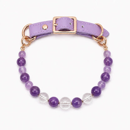 Healing Crystal Pet Collar for Dogs and Cats - PawPaw Palace - 