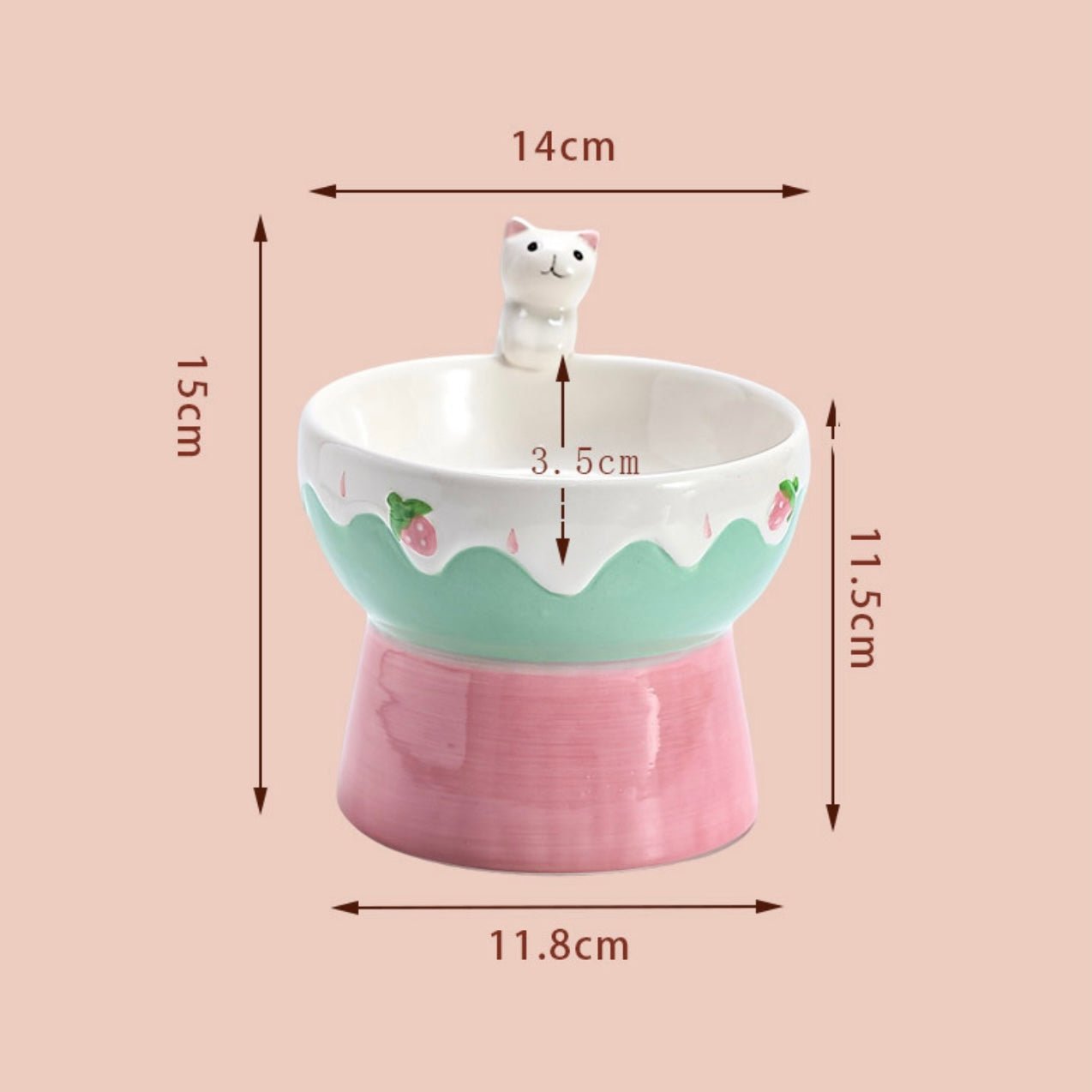 Honey Jar Cat Bowl - PawPaw Palace - 