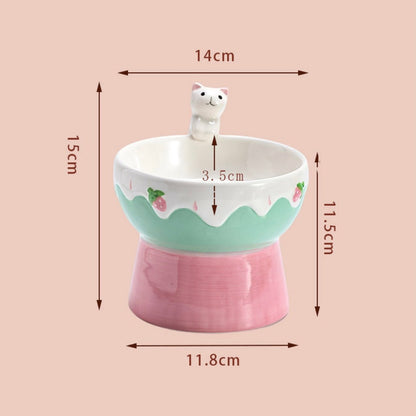 Honey Jar Cat Bowl - PawPaw Palace - 