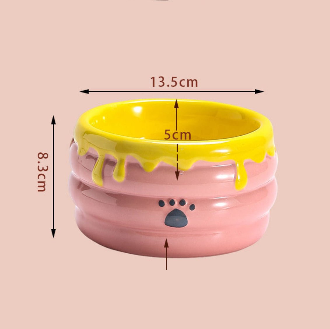 Honey Jar Cat Bowl - PawPaw Palace - 