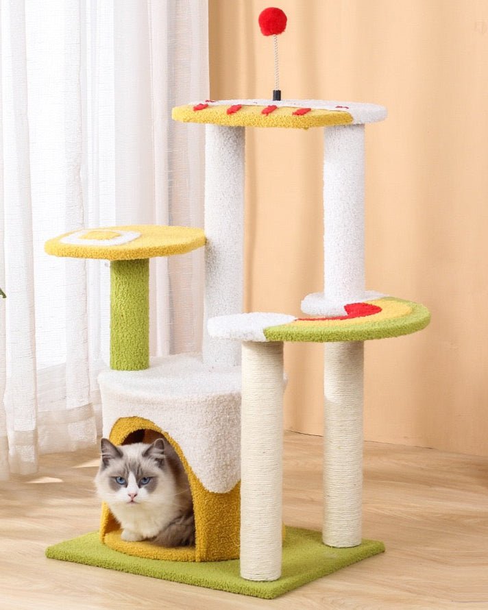 Ice Cream Cat Tree| Multi Level Cat Tree - PawPaw Palace -