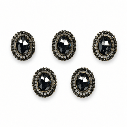 Midnight Gem pearl dog collar charm- PawPaw Palace - 
