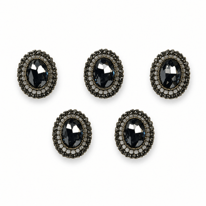 Midnight Gem pearl dog collar charm- PawPaw Palace - 
