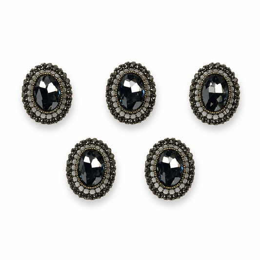 Midnight Gem pearl dog collar charm- PawPaw Palace - 