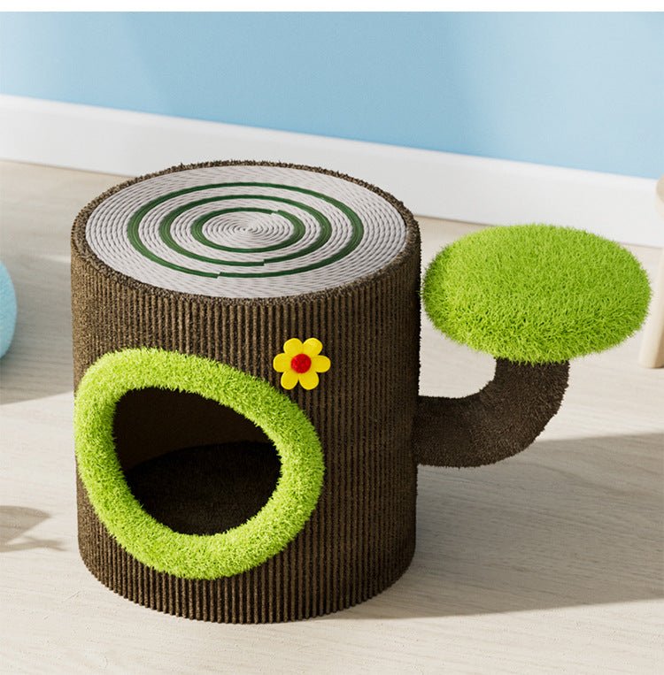 Multi - Level Tree Hole Cat Tree - PawPaw Palace - 