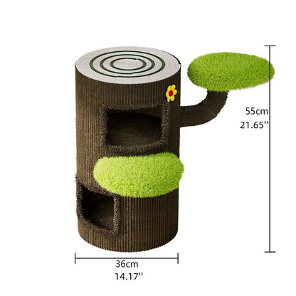 Multi - Level Tree Hole Cat Tree - PawPaw Palace - 