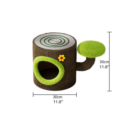 Multi - Level Tree Hole Cat Tree - PawPaw Palace - 