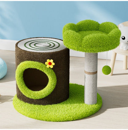 Multi - Level Tree Hole Cat Tree - PawPaw Palace - 