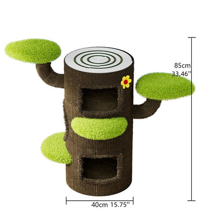 Multi - Level Tree Hole Cat Tree - PawPaw Palace - 
