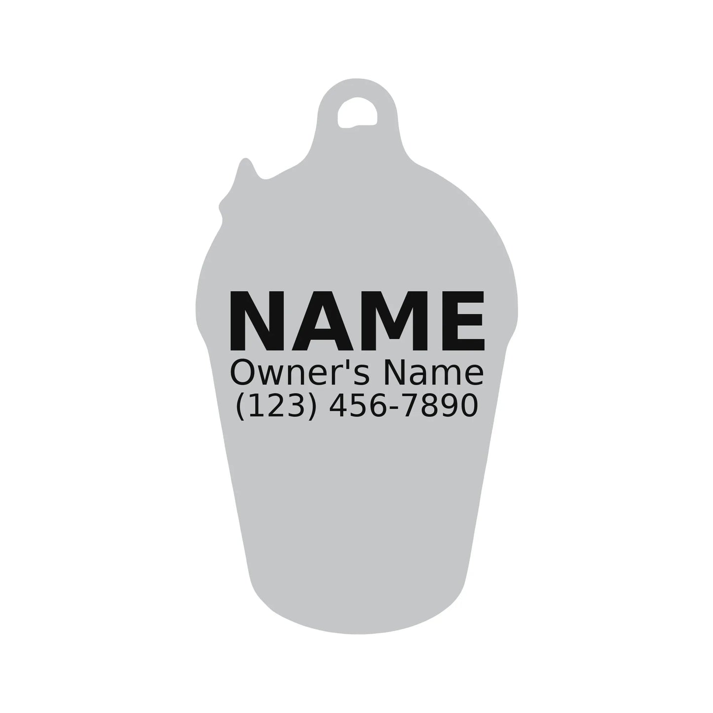 Personalized Bubble Tea Pet ID Tag – Custom Engraved Dog & Cat Tag - PawPaw Palace - 