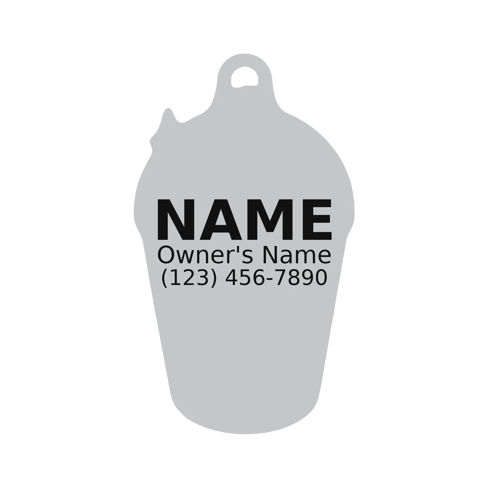 Personalized Bubble Tea Pet ID Tag – Custom Engraved Dog & Cat Tag - PawPaw Palace - 