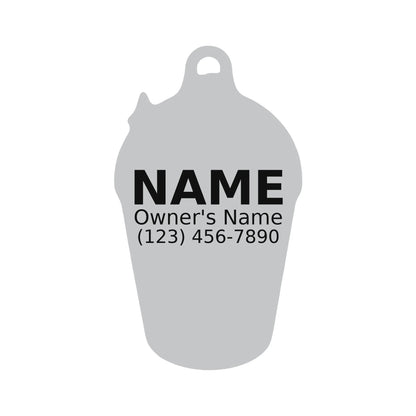Personalized Bubble Tea Pet ID Tag – Custom Engraved Dog & Cat Tag - PawPaw Palace - 