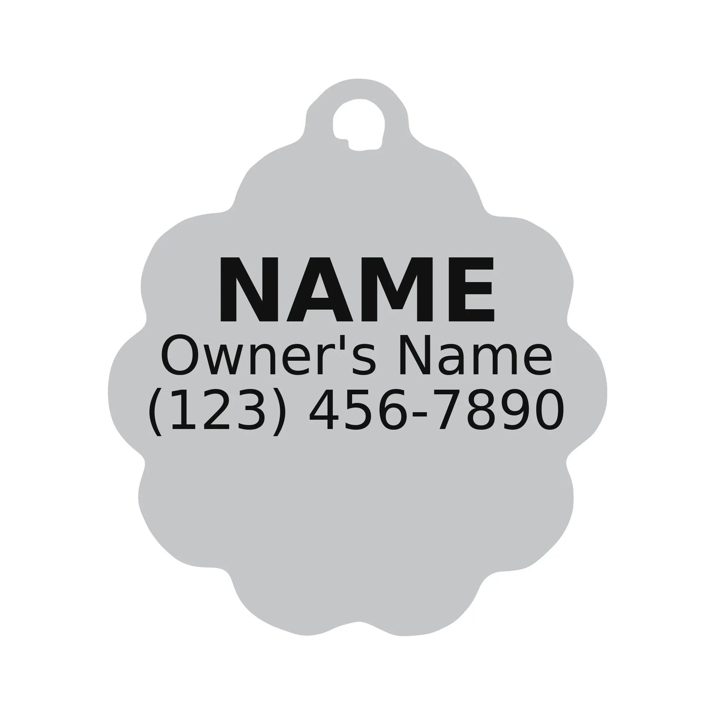 Personalized Daisy Pet ID Tag – Custom Engraved Dog & Cat Tag - PawPaw Palace - 
