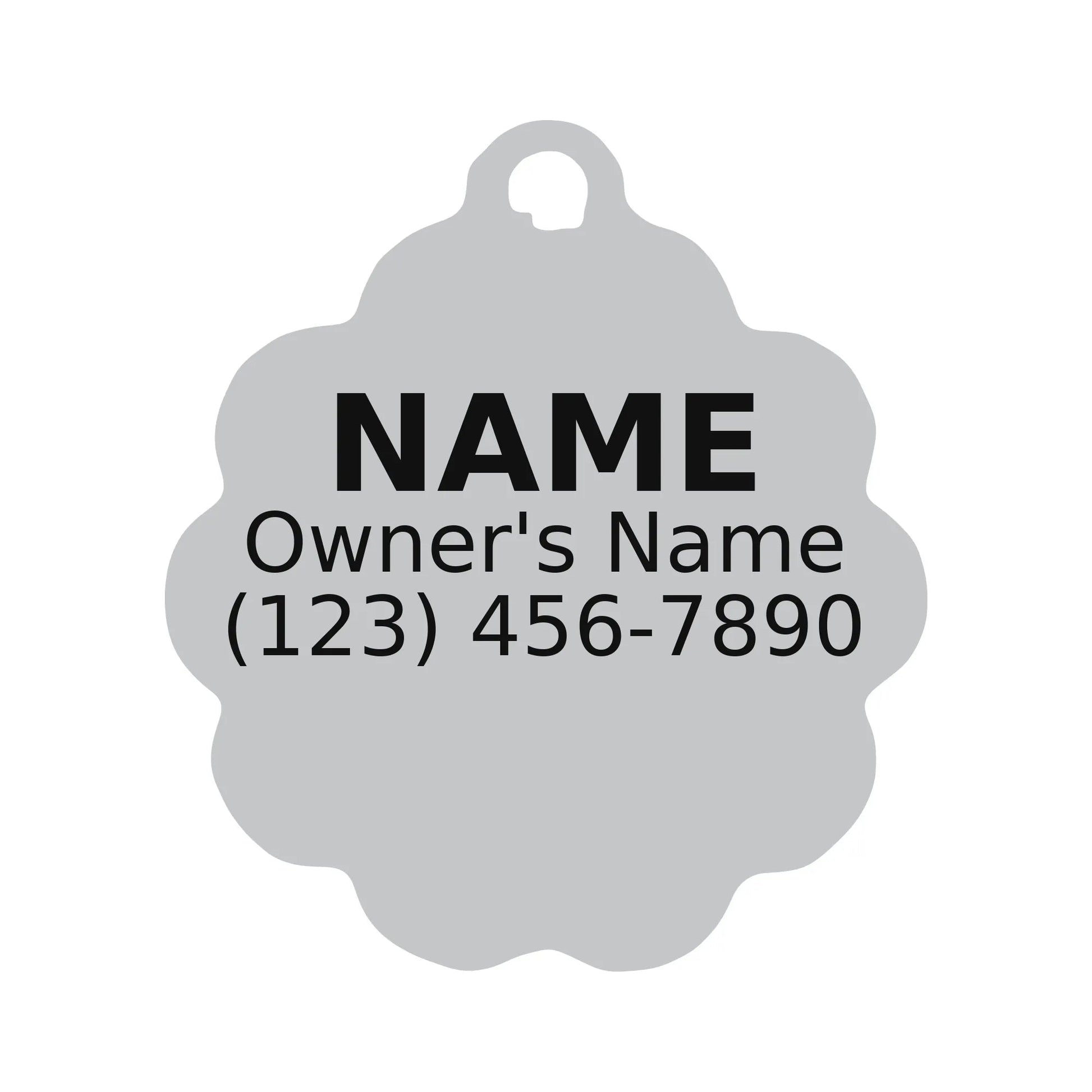 Personalized Daisy Pet ID Tag – Custom Engraved Dog & Cat Tag - PawPaw Palace - 
