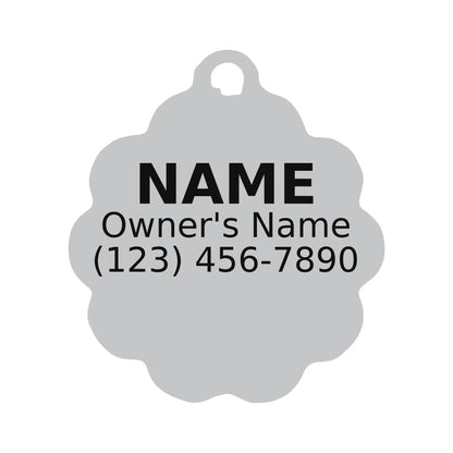 Personalized Daisy Pet ID Tag – Custom Engraved Dog & Cat Tag - PawPaw Palace - 
