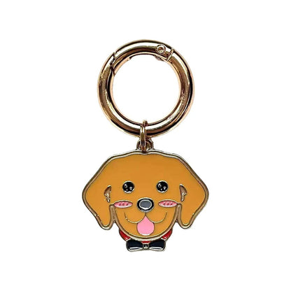 tag-golden-retriever-Personalized Dog Breed Tag – Custom Engraved Enamel Collar Charm - PawPaw Palace - 