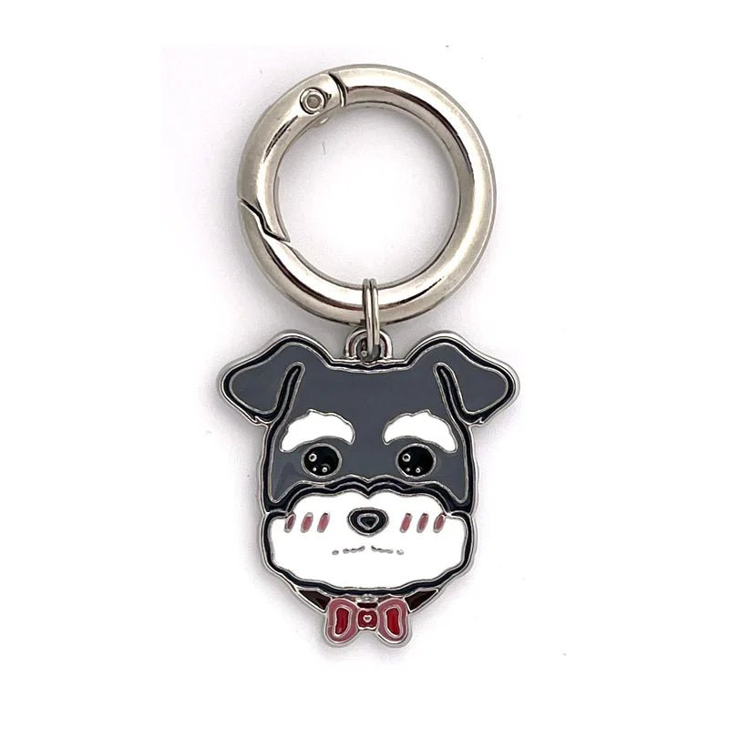 tag-schnauzer-Personalized Dog Breed Tag – Custom Engraved Enamel Collar Charm - PawPaw Palace - 