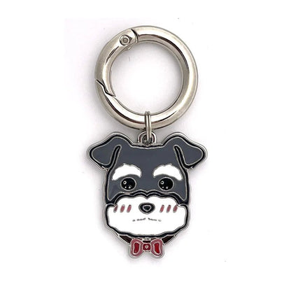 tag-schnauzer-Personalized Dog Breed Tag – Custom Engraved Enamel Collar Charm - PawPaw Palace - 