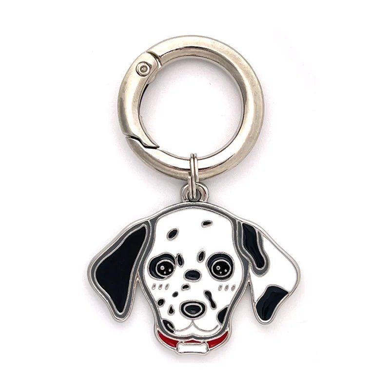 tag-dalmatian-Personalized Dog Breed Tag – Custom Engraved Enamel Collar Charm - PawPaw Palace - 