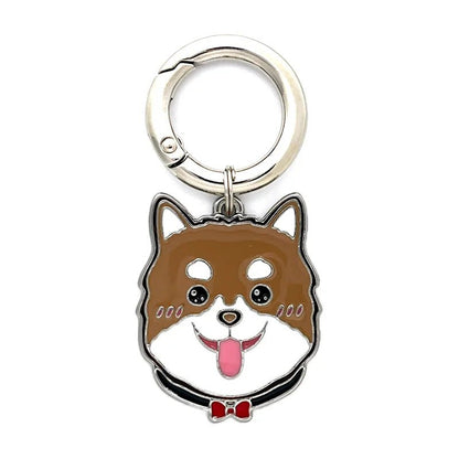 tag-pomeranian-Personalized Dog Breed Tag – Custom Engraved Enamel Collar Charm - PawPaw Palace - 
