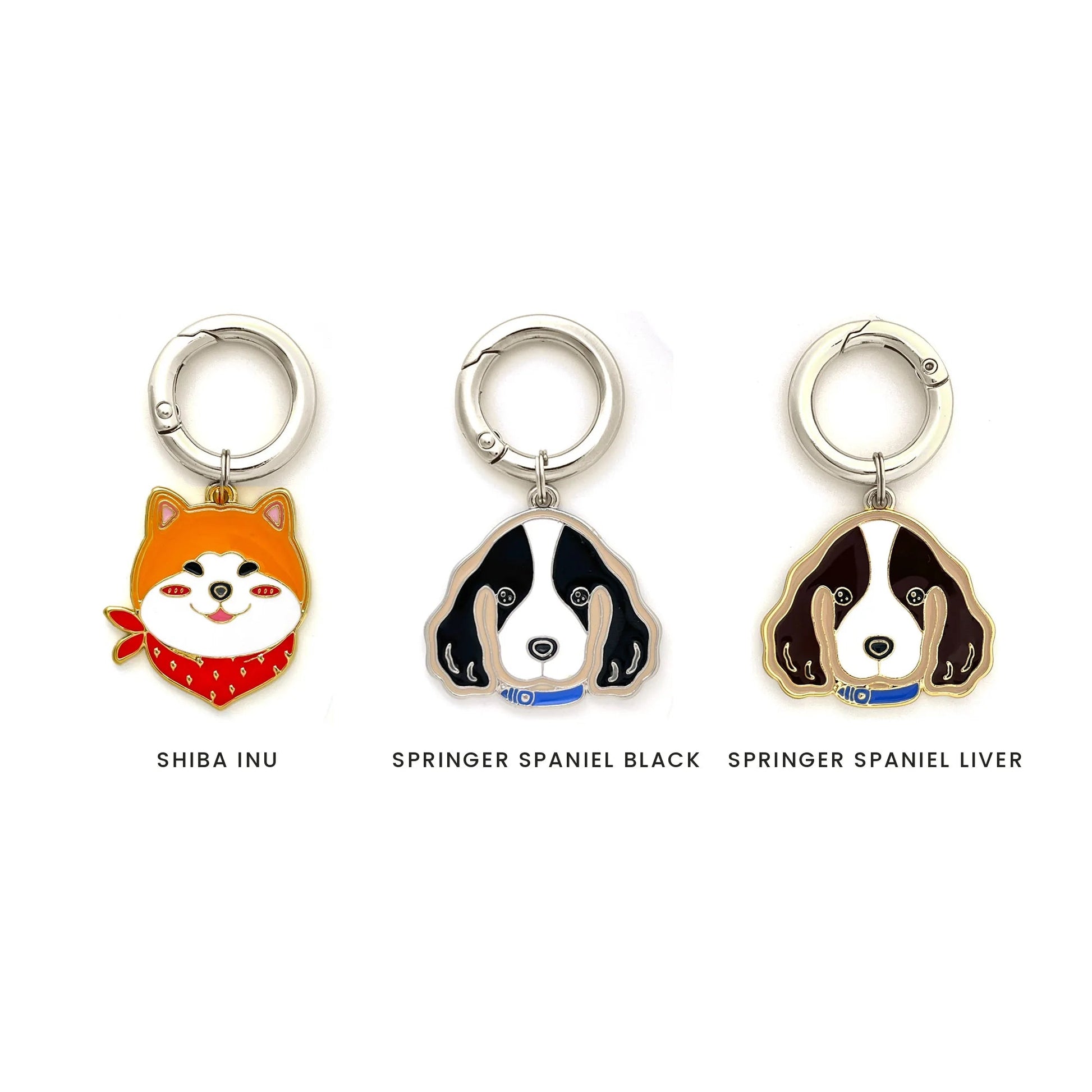 Personalized Dog Breed Tag – Custom Engraved Enamel Collar Charm - PawPaw Palace - 