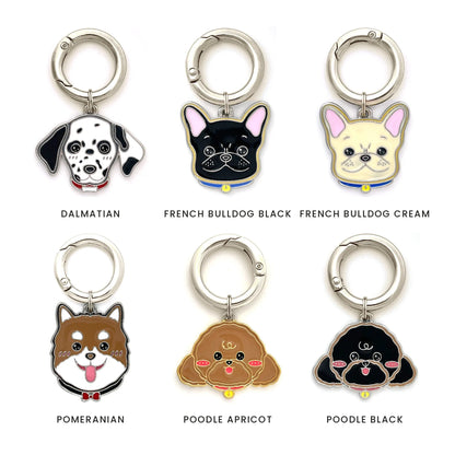 Personalized Dog Breed Tag – Custom Engraved Enamel Collar Charm - PawPaw Palace - 