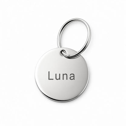 Personalized Dog ID Tag in Circle Shape