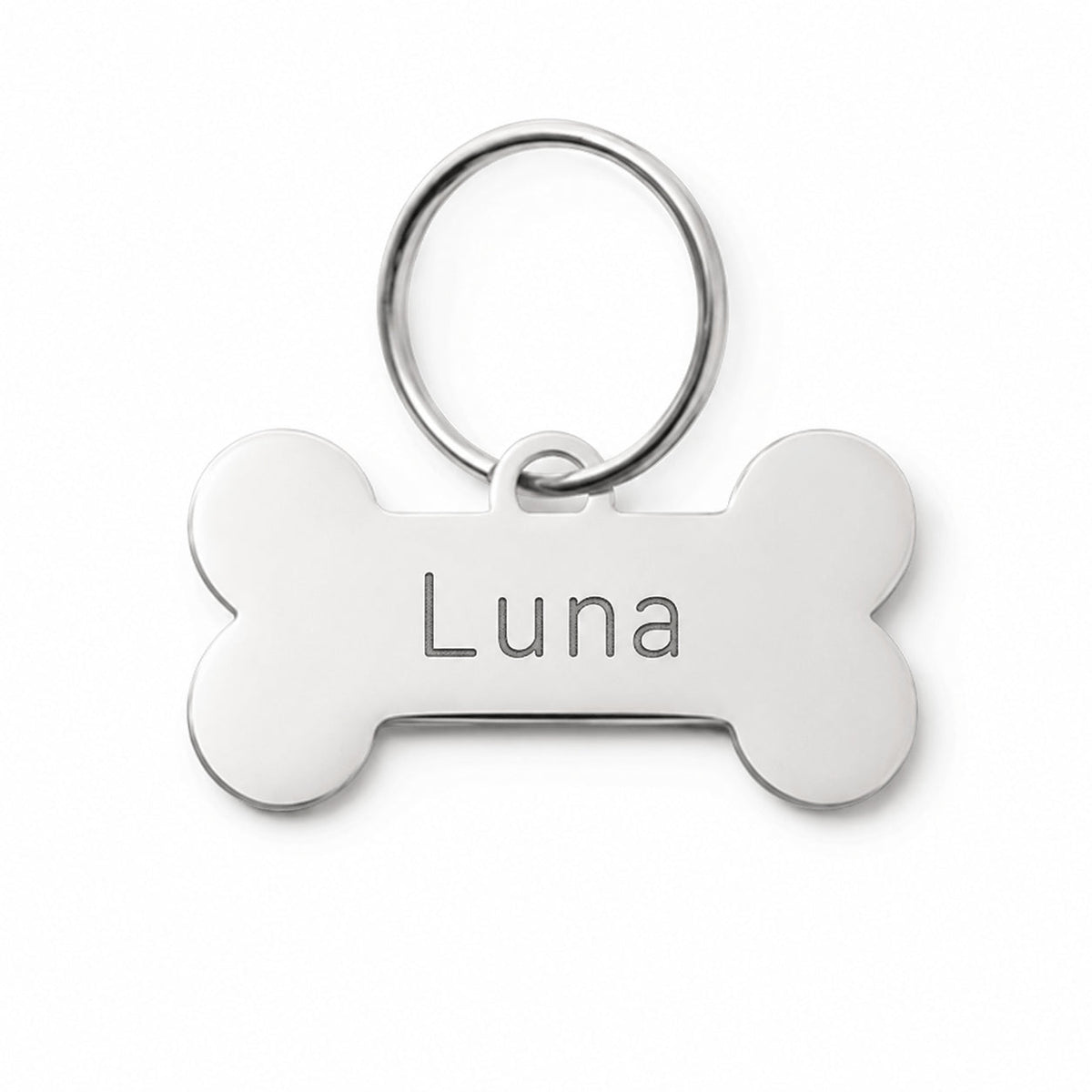 Personalized Dog ID Tag in Bone Shape