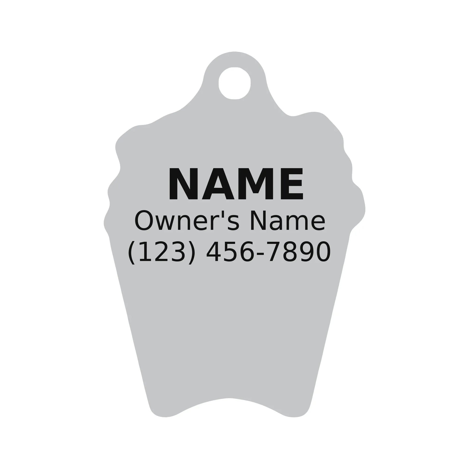 Personalized Fries Pet ID Tag – Custom Engraved Dog & Cat Tag - PawPaw Palace - 