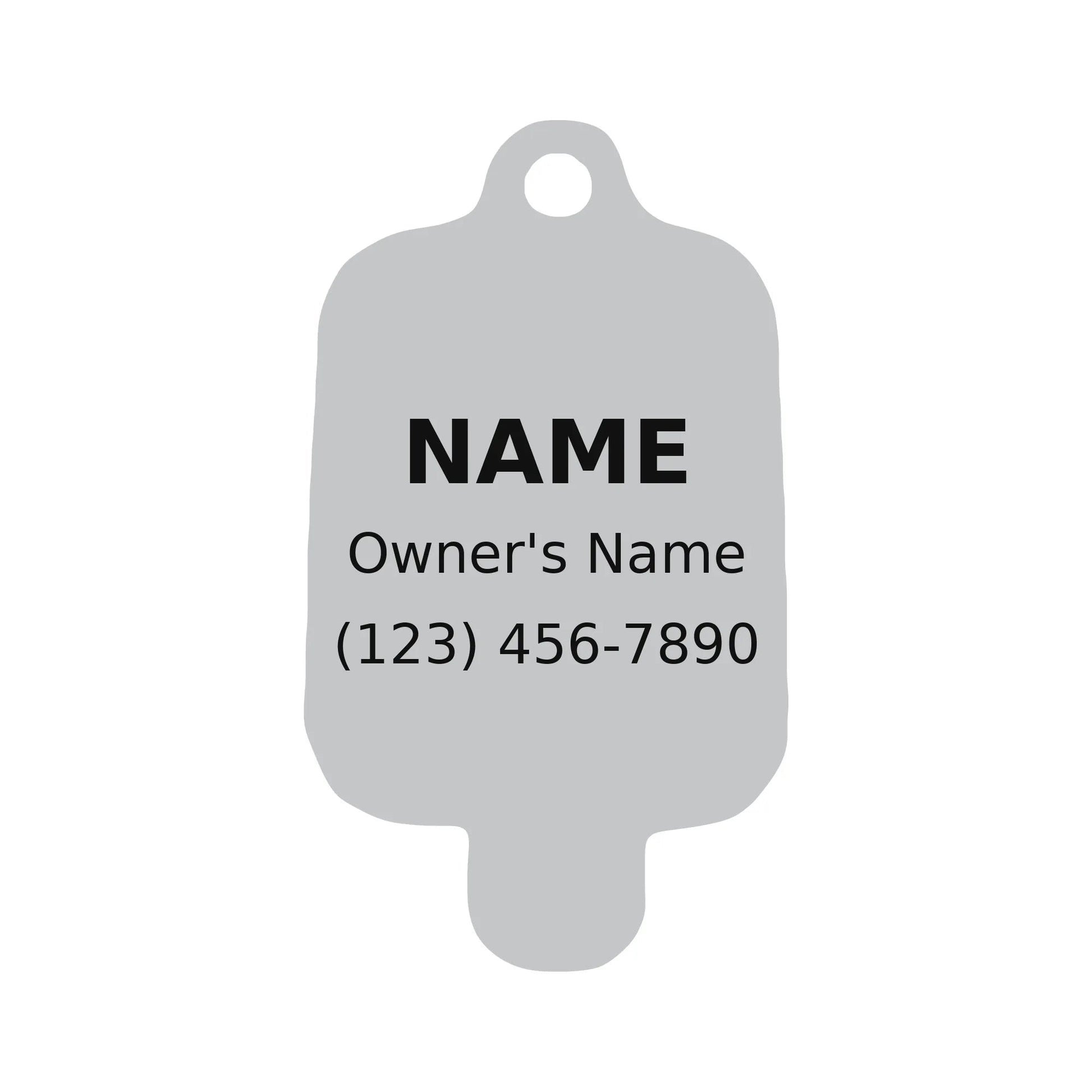Personalized Ice Pop Pet ID Tag – Custom Engraved Dog & Cat Tag - PawPaw Palace - 