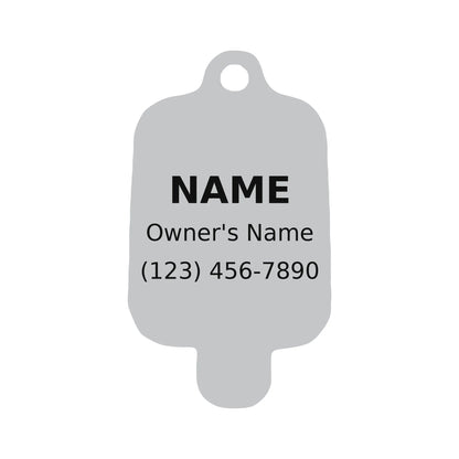 Personalized Ice Pop Pet ID Tag – Custom Engraved Dog & Cat Tag - PawPaw Palace - 
