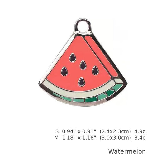 Personalized Watermelon Pet ID Tag – Custom Engraved Dog & Cat Tag - PawPaw Palace - 